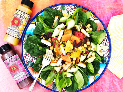 Vegan Mediterranean Citrus Tofu Salad